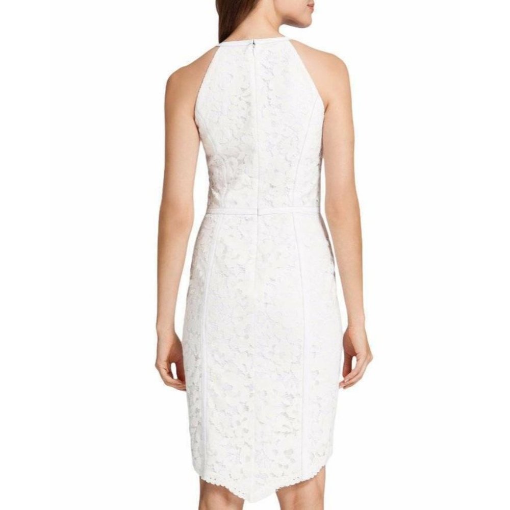 Cynthia Steffe Ryder Lace & Leather Halter Dress - Picture 4 of 4